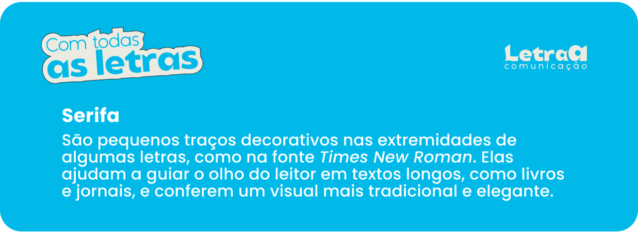 tipografia - serifa
