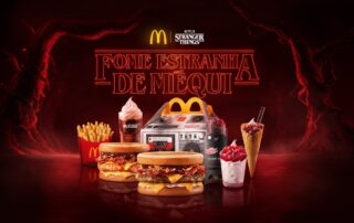 McDonald's produtos em collab com Stranger Things