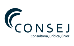 Logo CONSEJ Nossos Clientes LetraA Logotipo da CONSEJ Consultoria Jurídica Júnior, cliente da LetraA